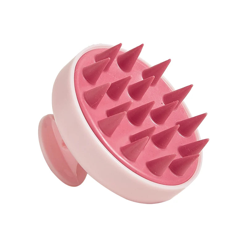 Silicone Shampoo Scalp Hair Massager Head Body Scalp Massage Brush Scalp Massage Brush Comb Magic Handle Brush Spa Massage Brush