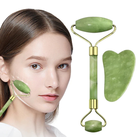 Roller Gua Sha Face Body Massager Tool Set Scraper Roller Massage for Facial SPA Massage Guasha Scraping For Neck Back