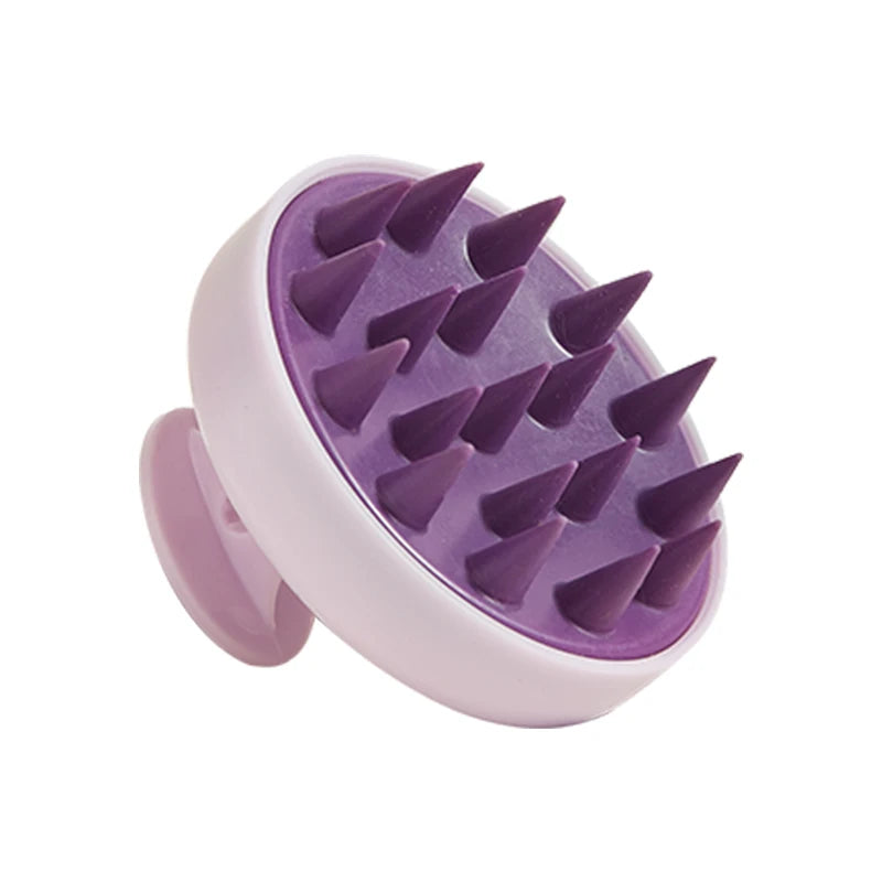 Silicone Shampoo Scalp Hair Massager Head Body Scalp Massage Brush Scalp Massage Brush Comb Magic Handle Brush Spa Massage Brush